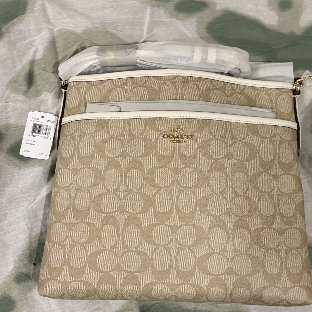 Coach Signature File Bag